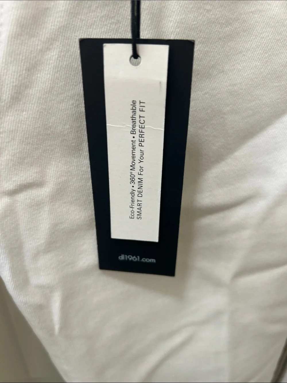 DL1961 Off-White Skinny Ankle Jeans